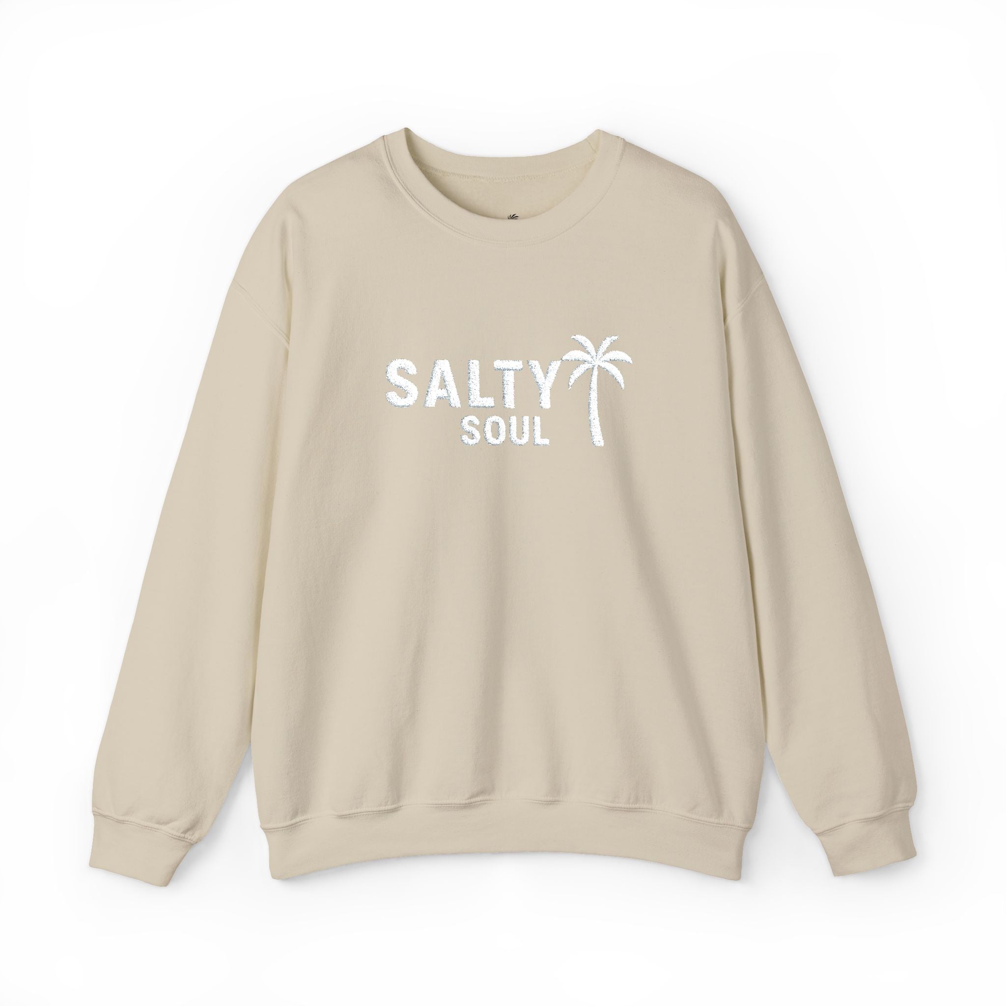 Salty Soul – Women’s Embroidered Sweatshirt Heavy Blend™ Crewneck Sweatshirt