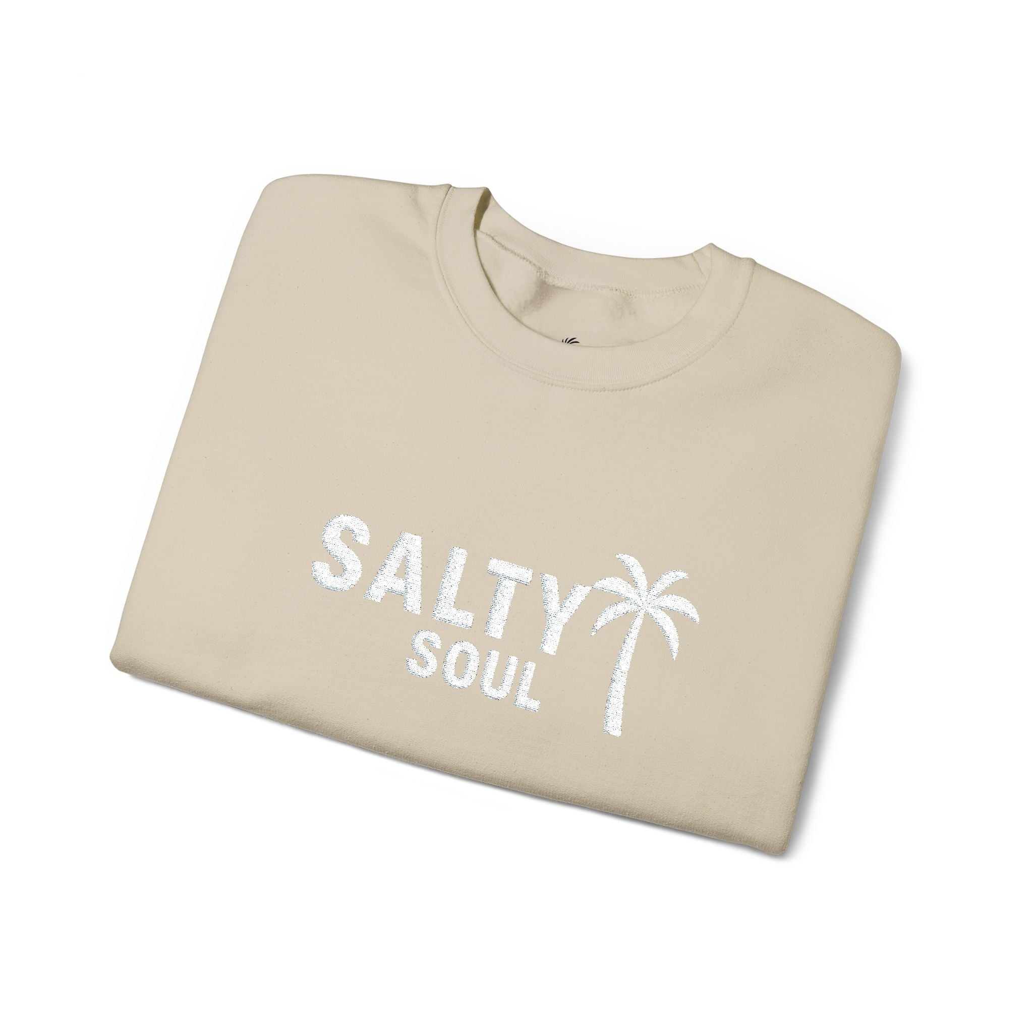 Salty Soul – Women’s Embroidered Sweatshirt Heavy Blend™ Crewneck Sweatshirt