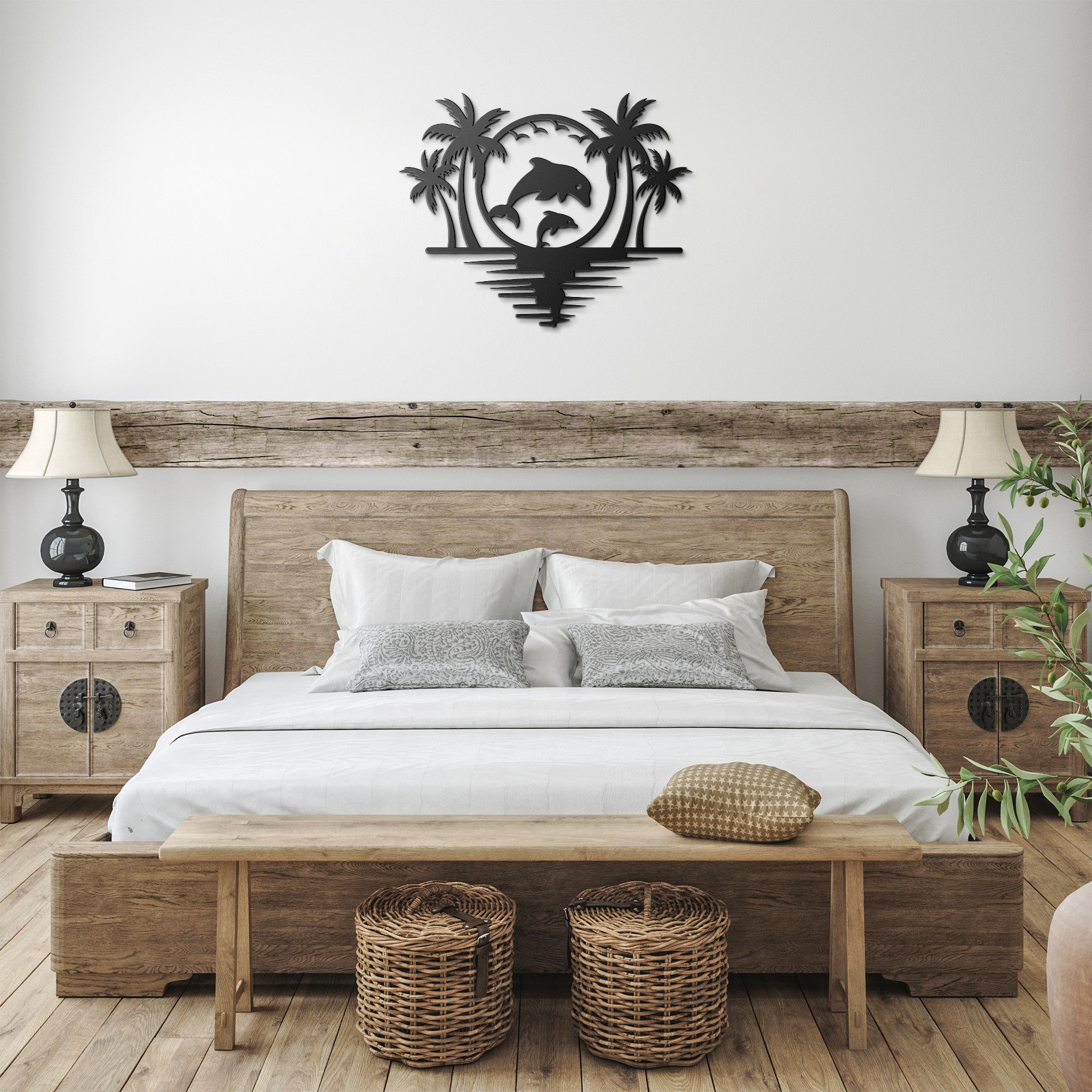 Palm Bliss Metal Wall Art