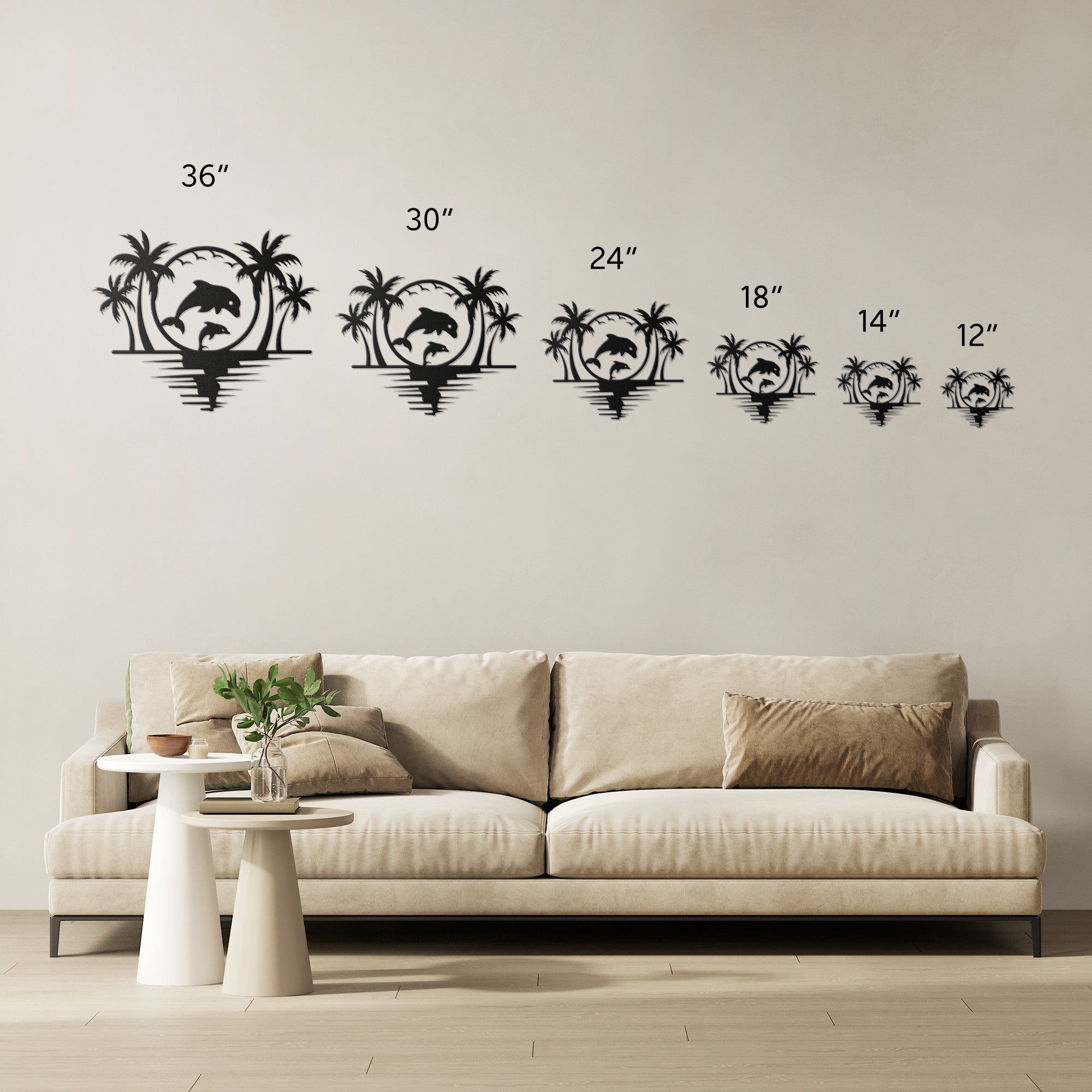 Palm Bliss Metal Wall Art