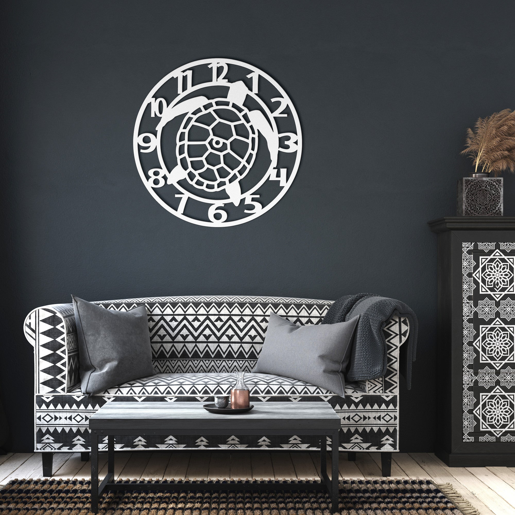 Turtle Time Metal Wall Art